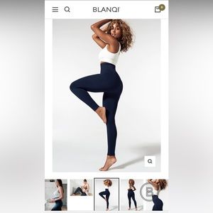 Blanqi everyday postpartum support leggings, medium, navy